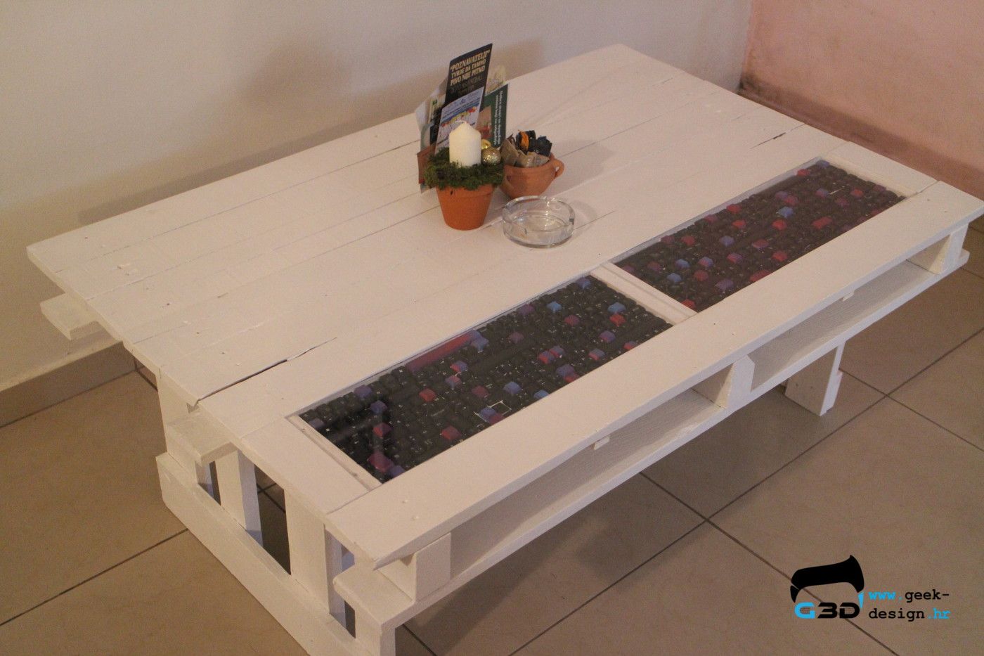 "Keys invasion" pallet table