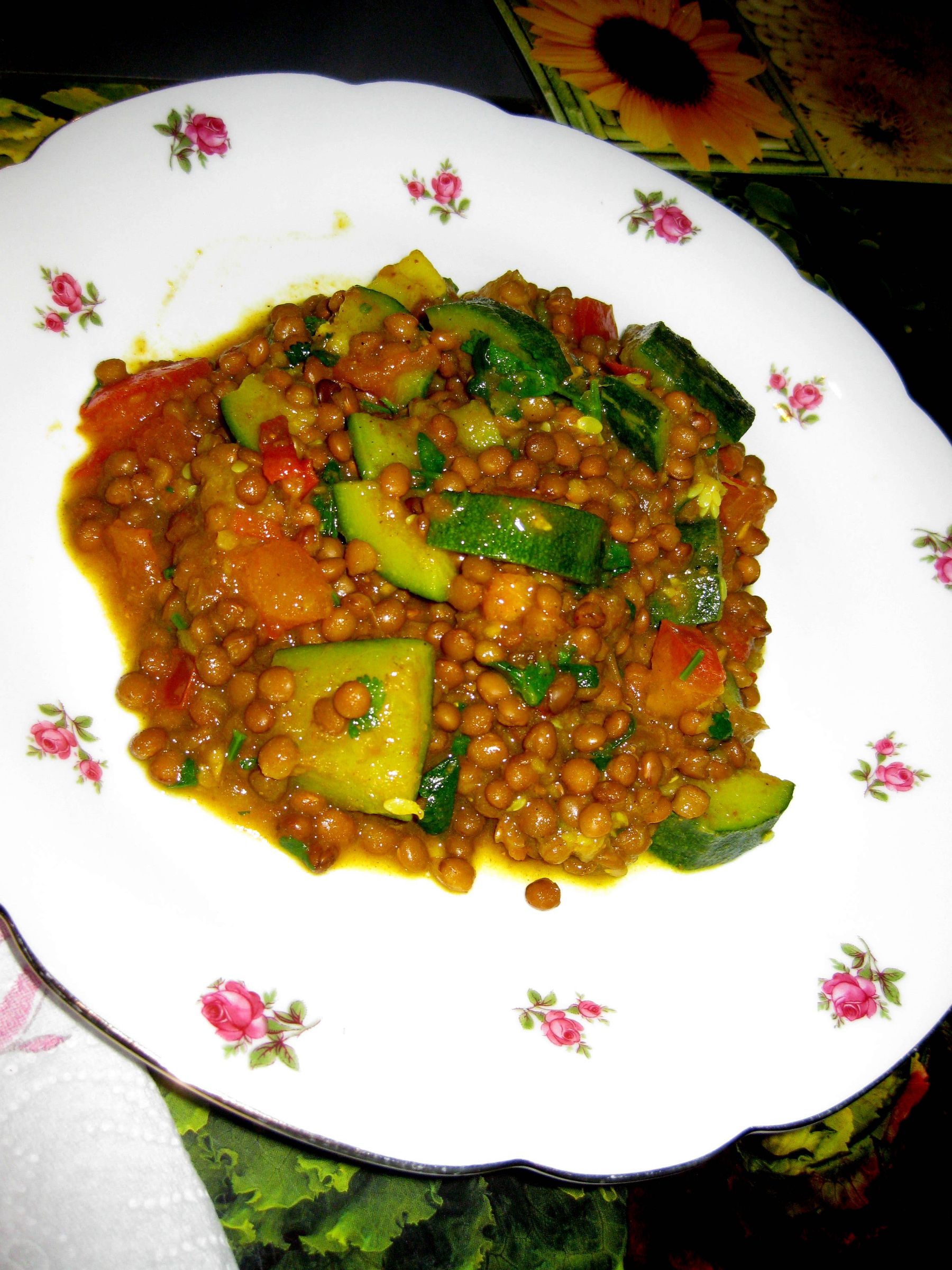 Zucchini and Lentil Curry!