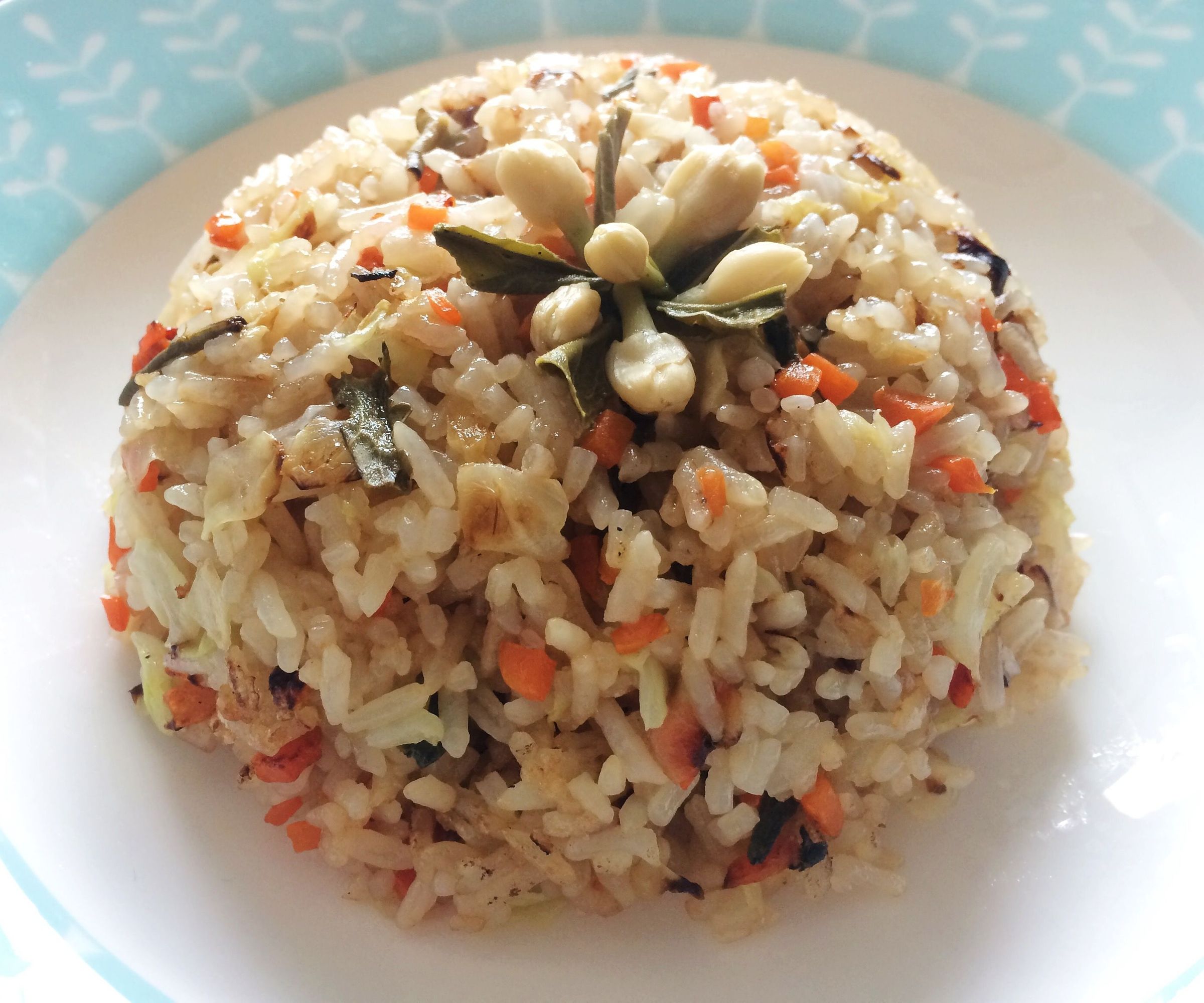 Jasmine Green Tea Infused Vegan Fried Rice
