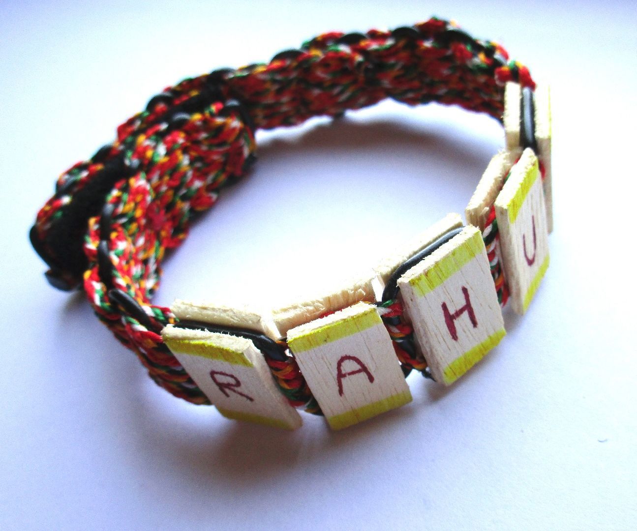 Fancy N Cool Name Bracelet Using Ice Cream Sticks