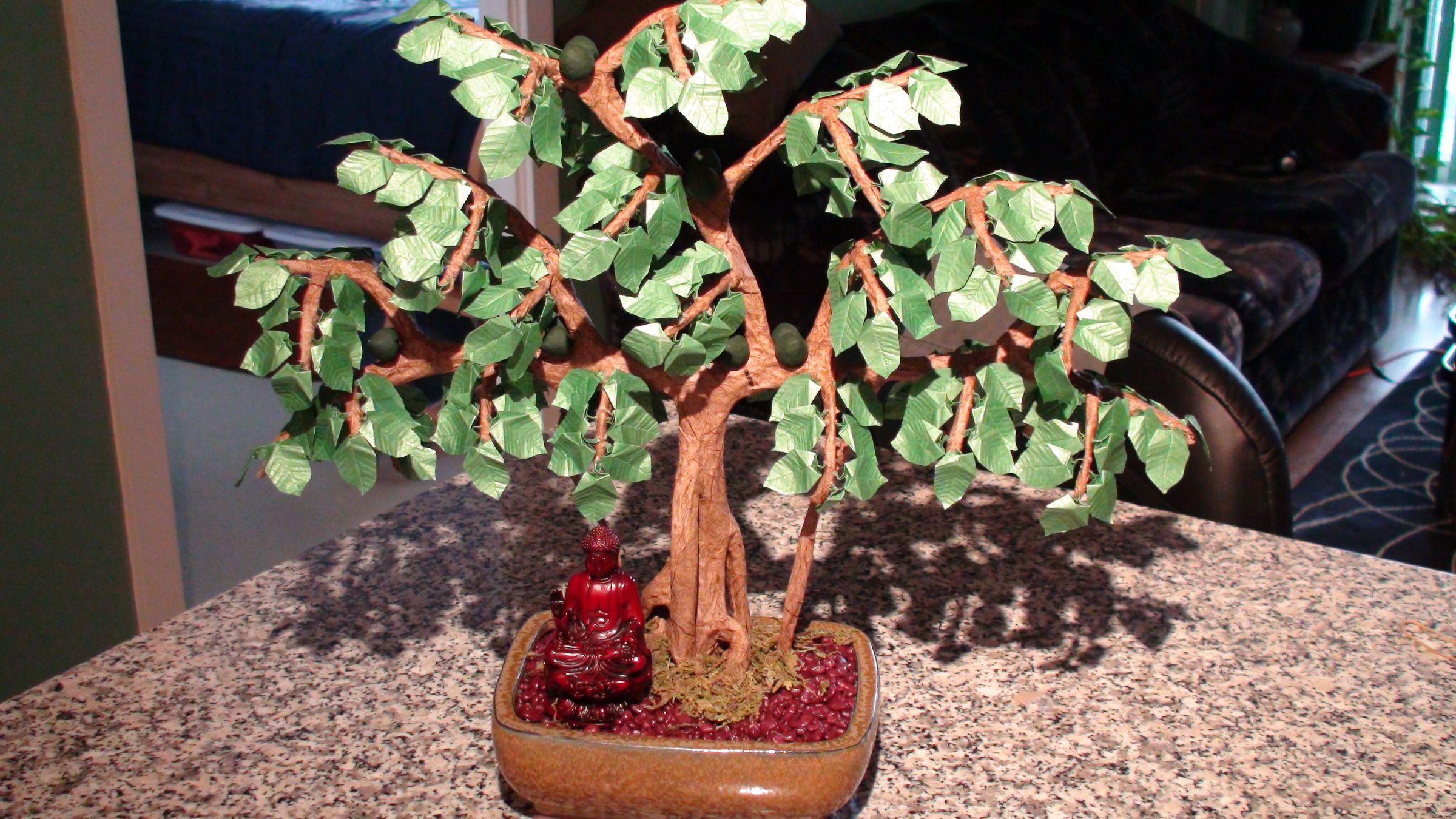 Origami Bodhi Bonsai Tree 2: Assembly, Figs, and Potting