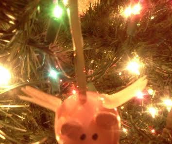 Pig Christmas Ornament