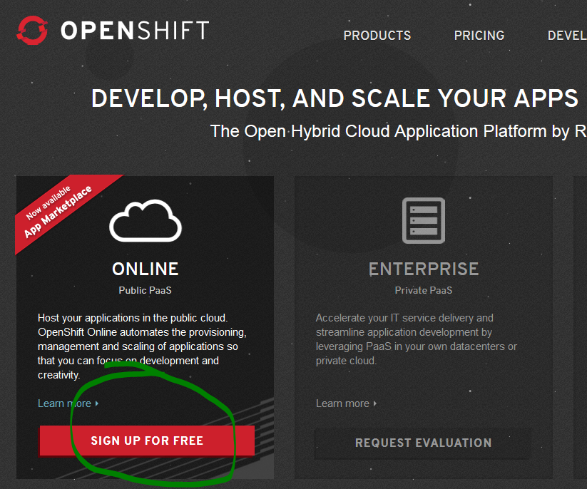 Create Free Dynamic Website Using OpenShift Cloud