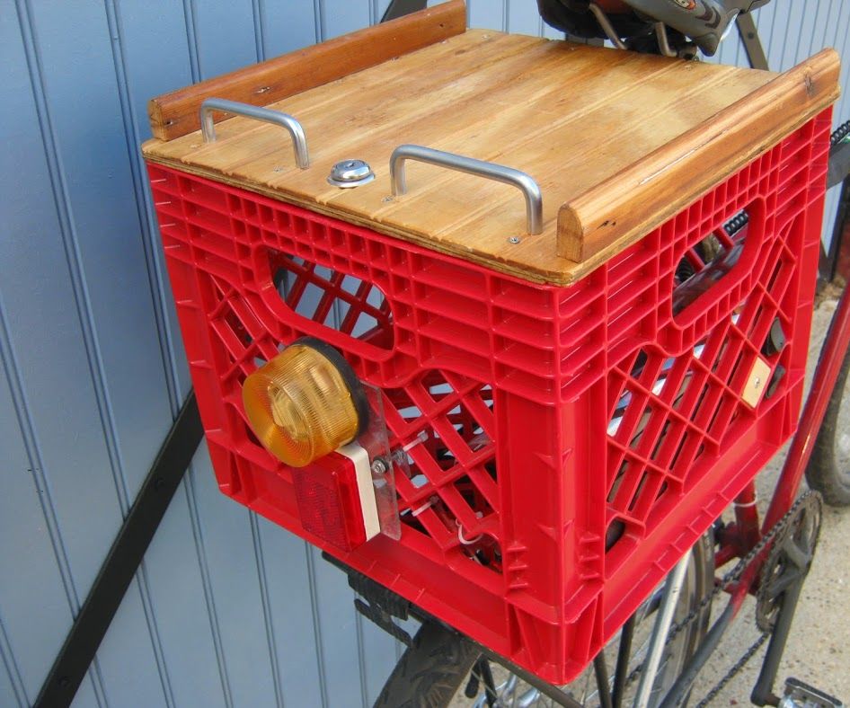 Lockable Cover for Bicycle Milk Crate 11 Steps (with Pictures