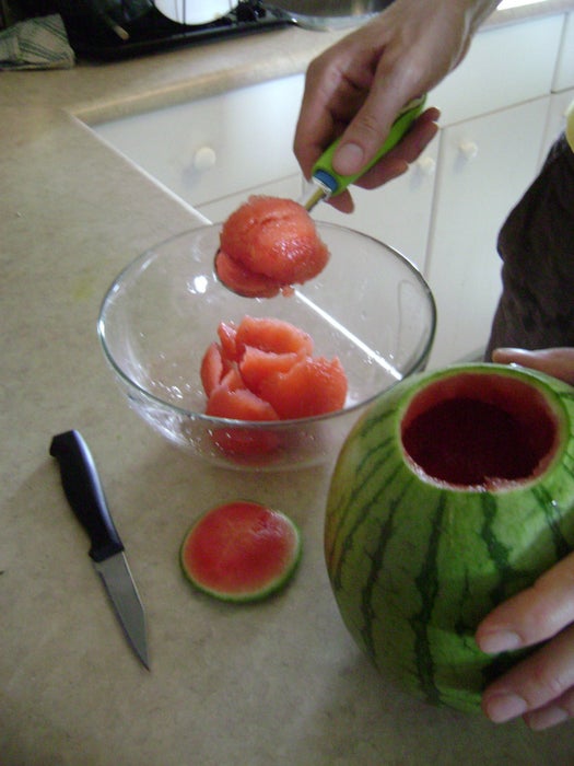 Gut the Melon