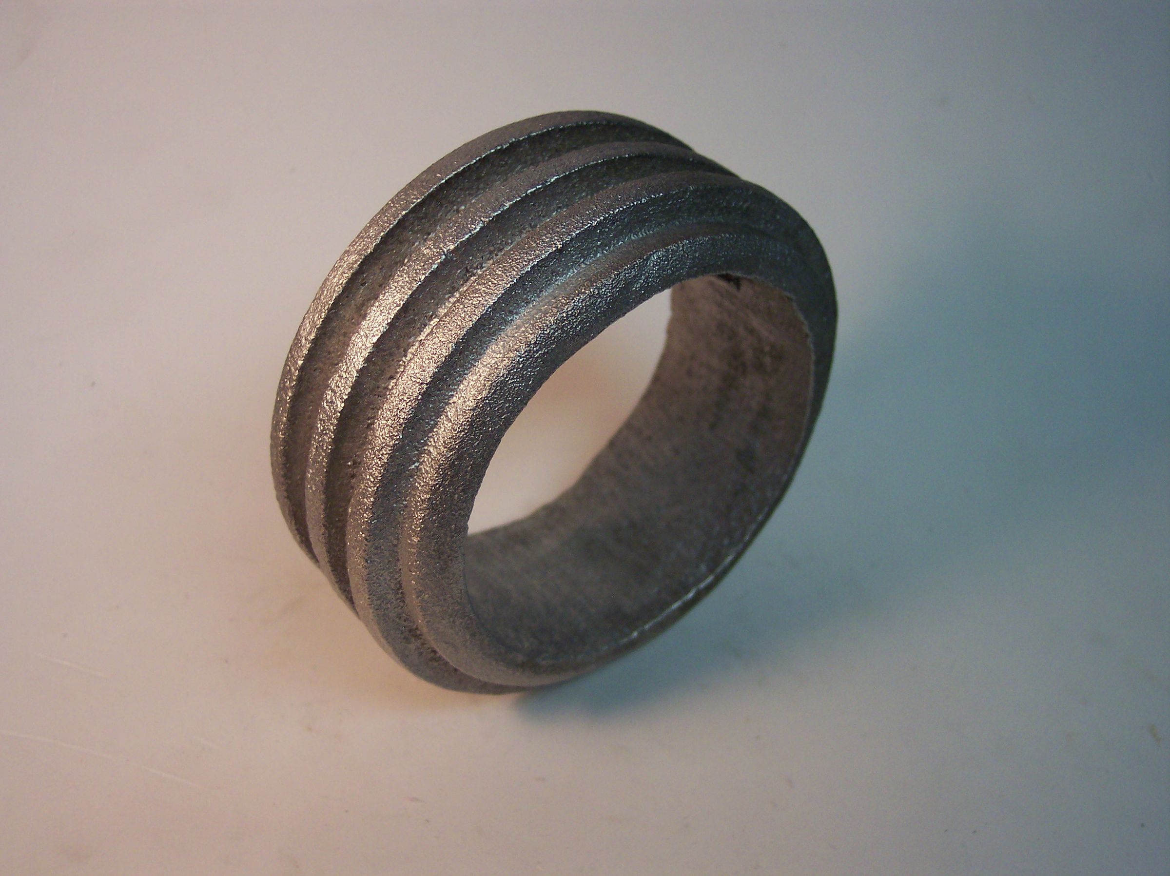 Sand Cast Industrial Modern Bangle