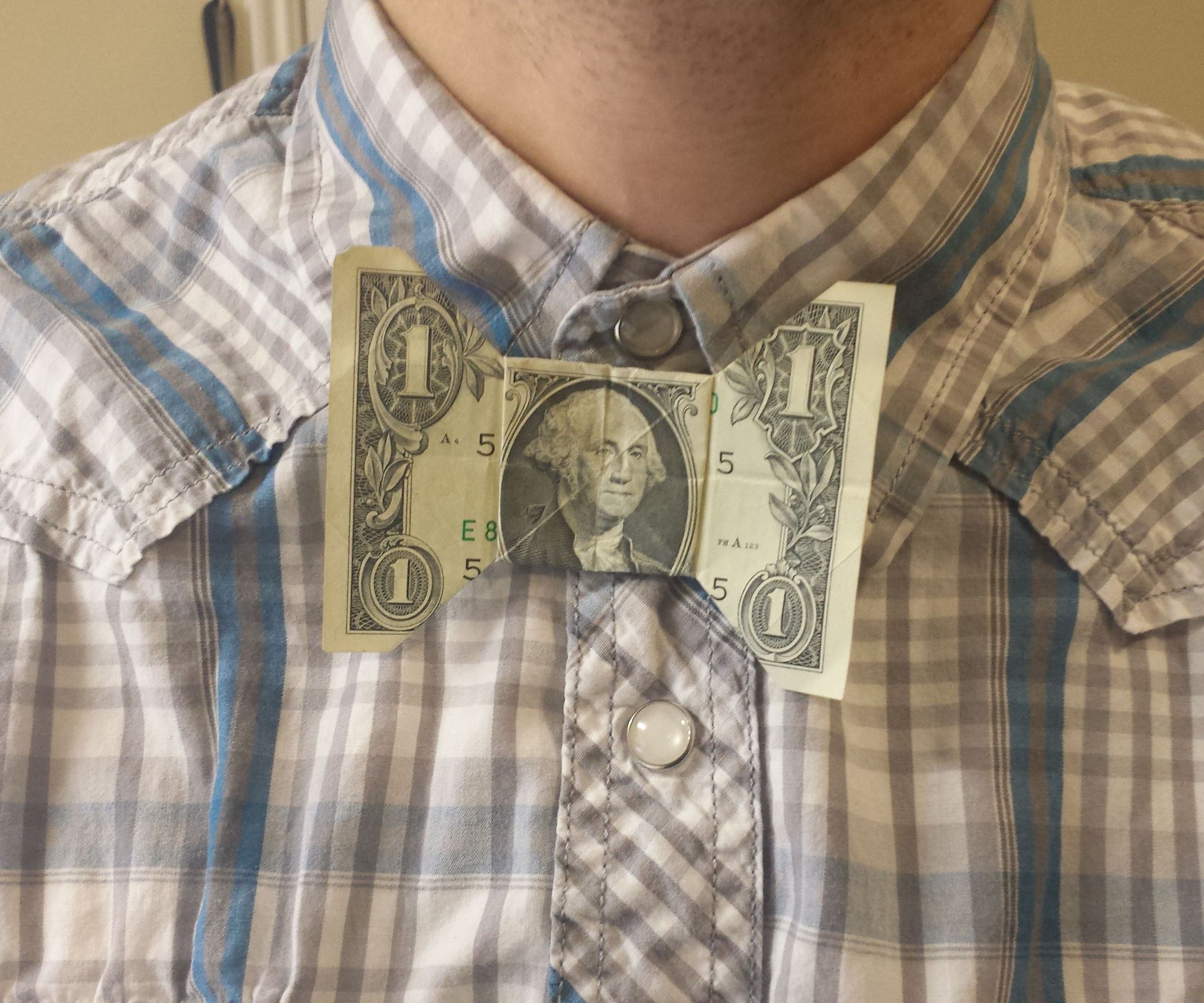 Dollar Bill Bow Tie