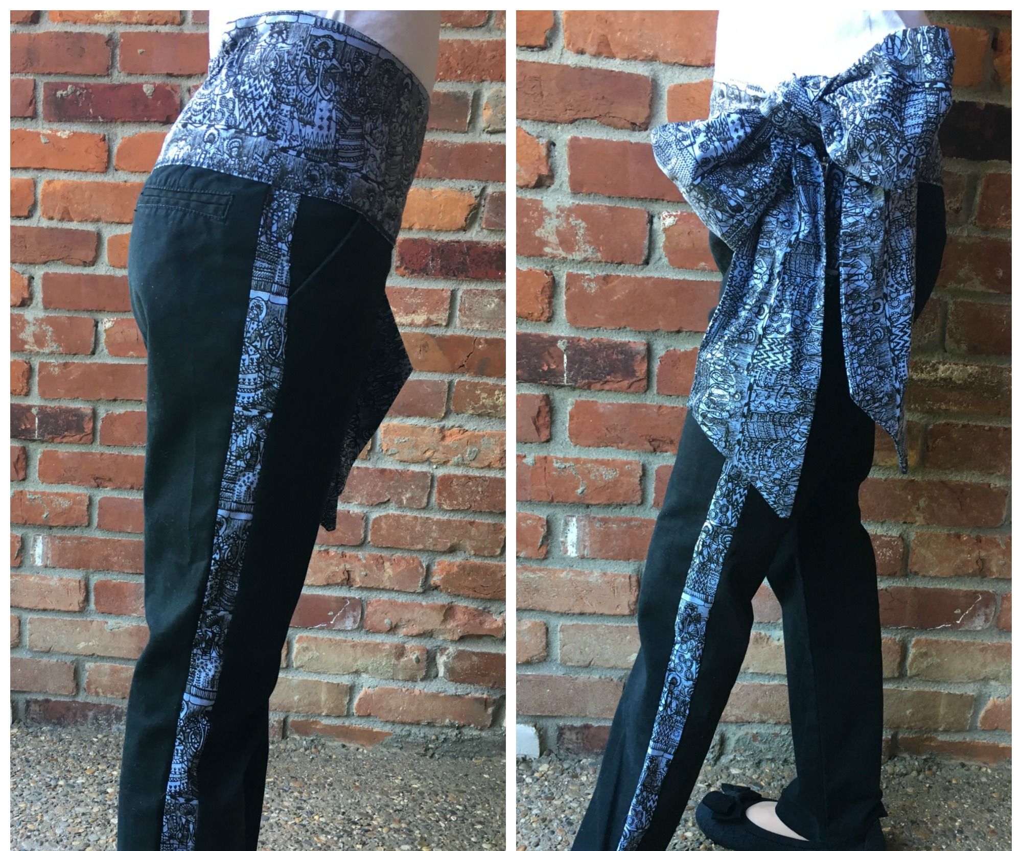 long black evening dress with side split Side Slit Black Prom Dress with Stars, Black / 10 main image 1
