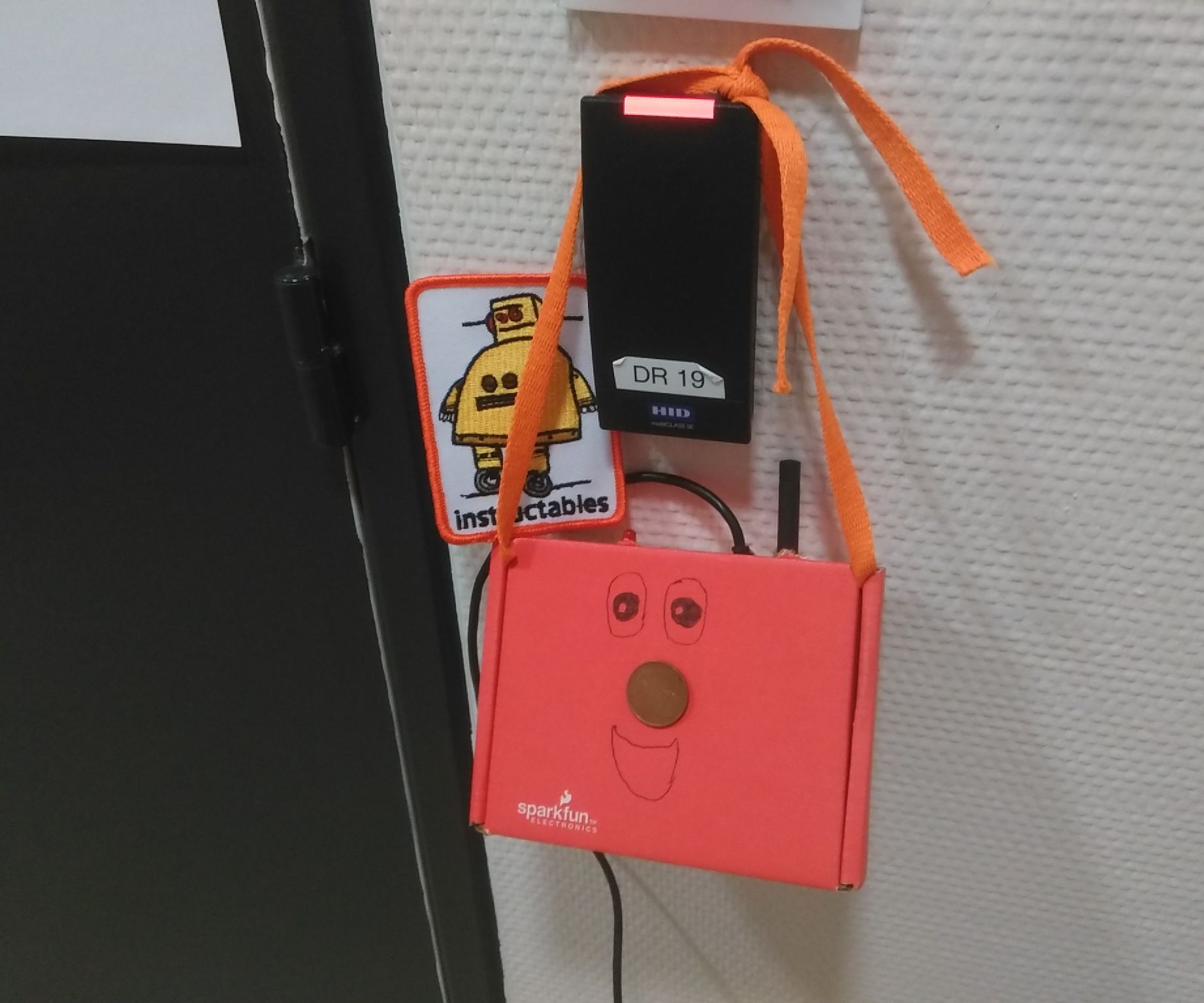 Sigfox doorbell posting message on Slack