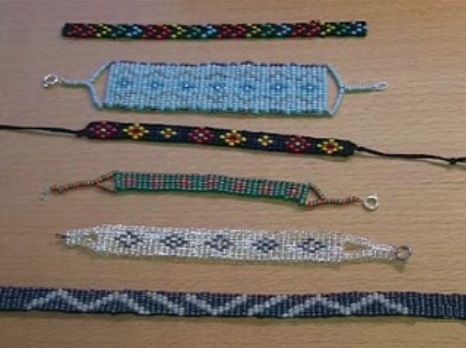 How to Make a Beaded Bracelet on a Cardboard Box Loom