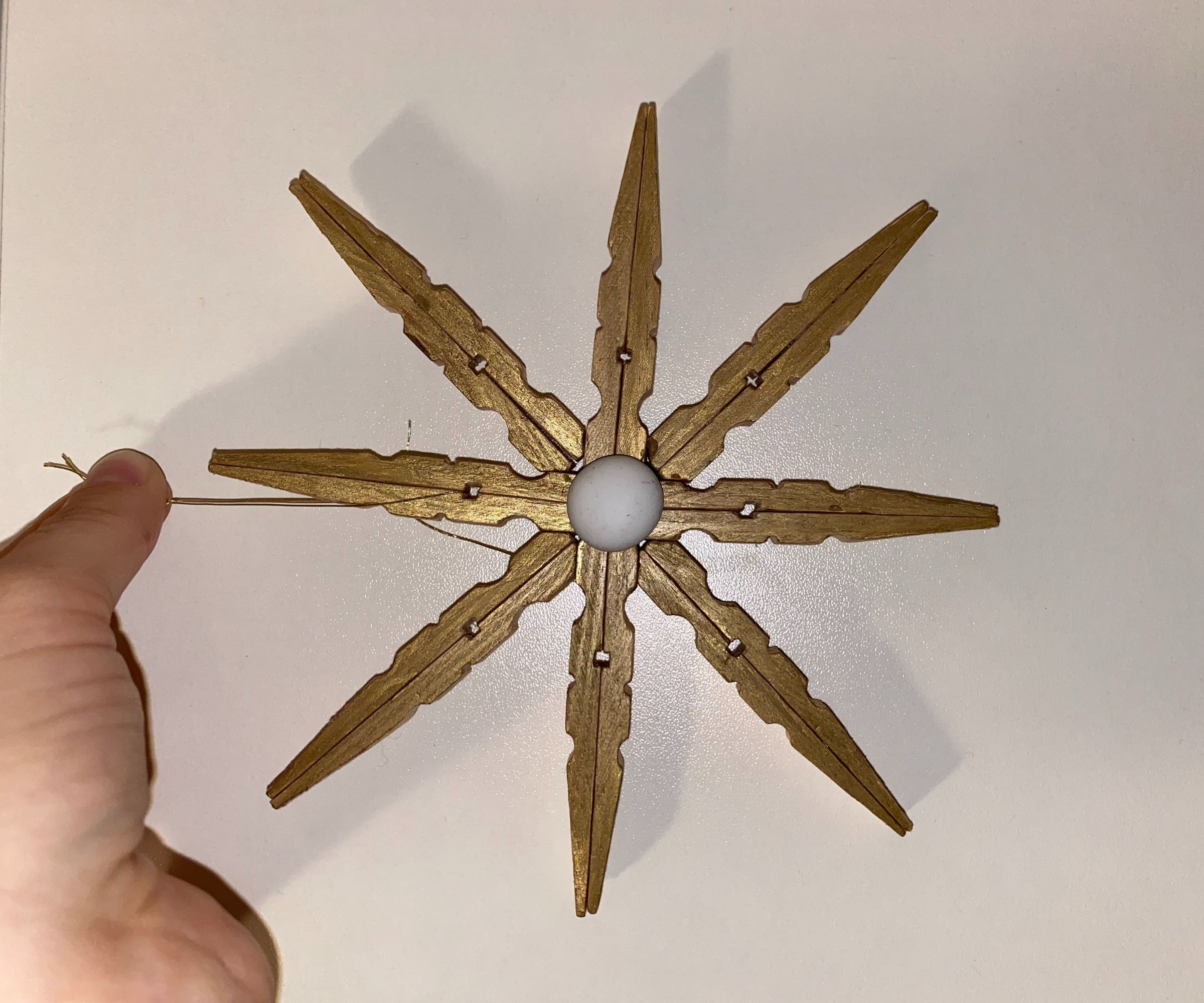 WOODEN SNOWFLAKE