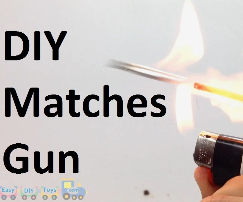 Homemade Toy Gun/ Toy Rocket With Matches