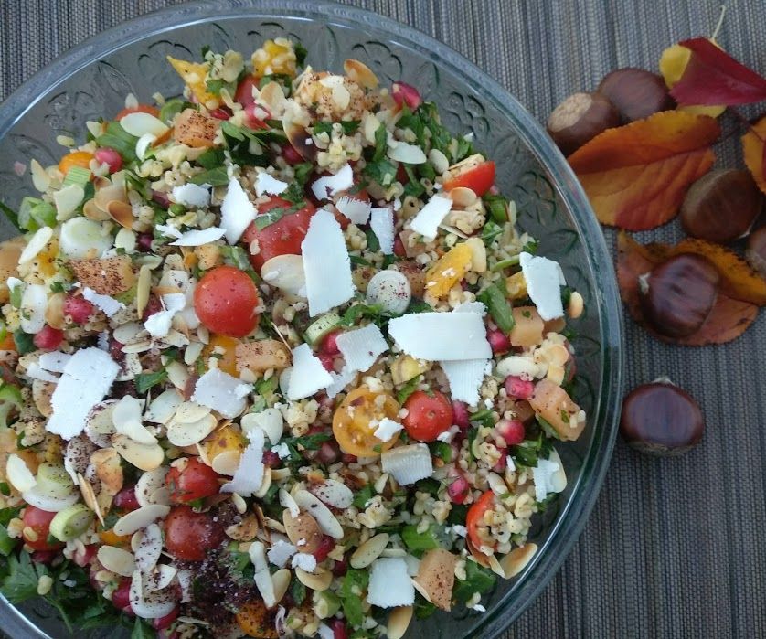 Colors of the Autumn Bulgur Wheat Salad
