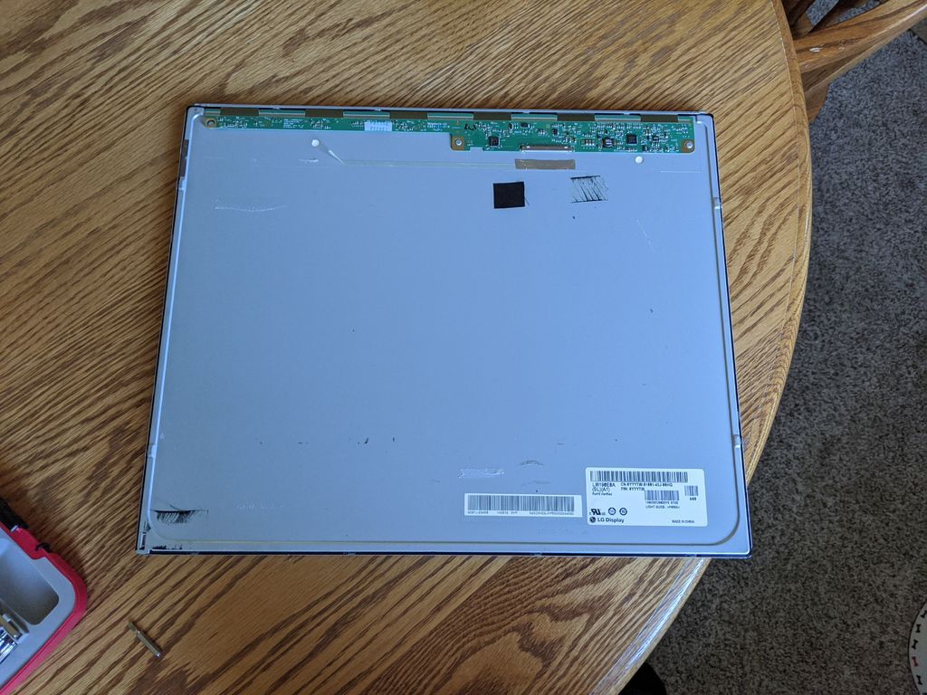 Disassembling the LCD