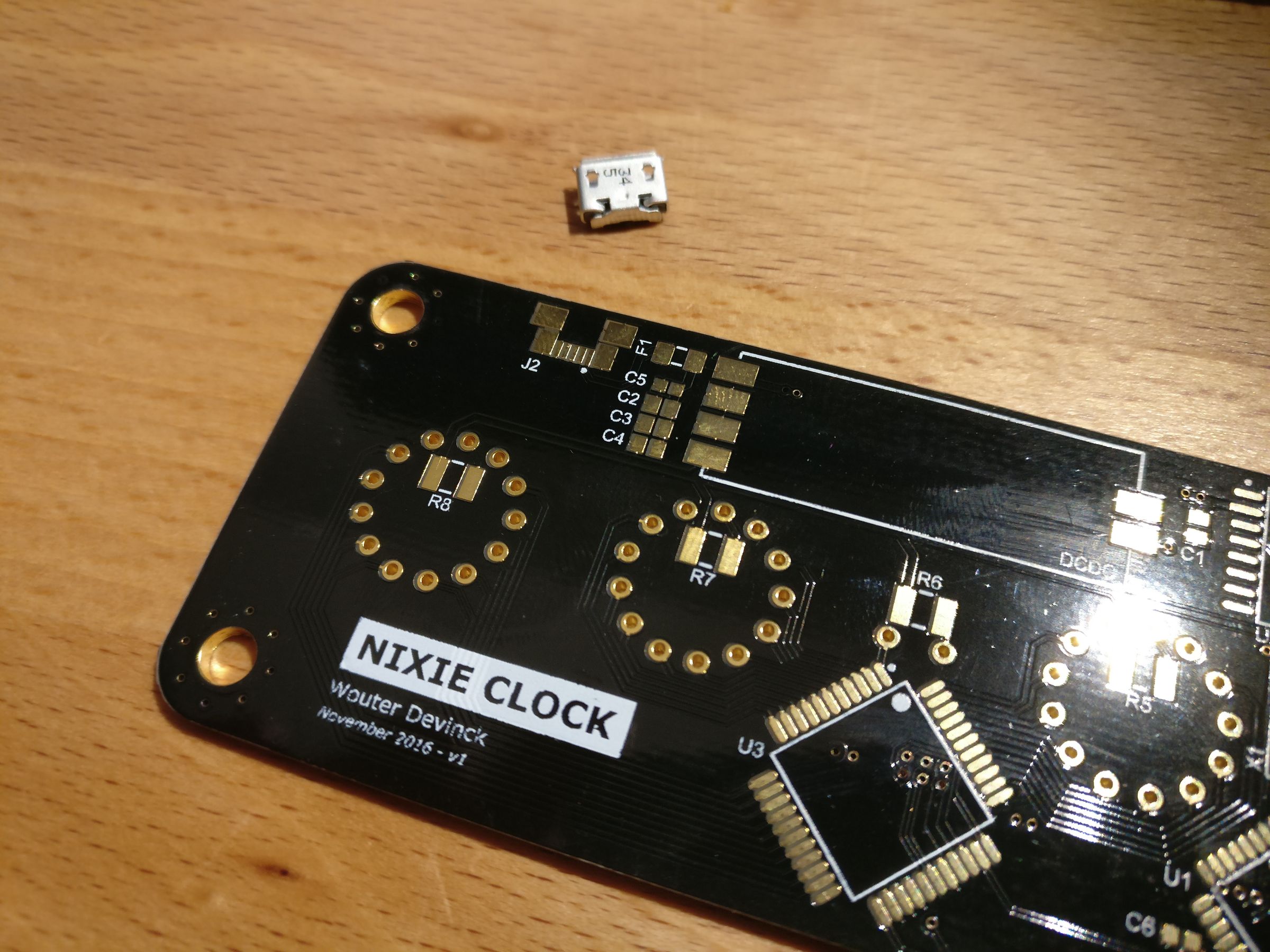 Slimline SMD Bamboo IN-14 Nixie Clock : 10 Steps (with Pictures ...