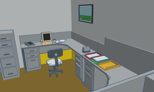 Diorama Project: 427's Office (Tinkercad)