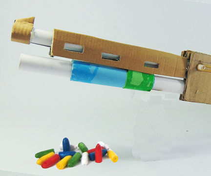 Cardboard Shotgun That Shoots Bullets