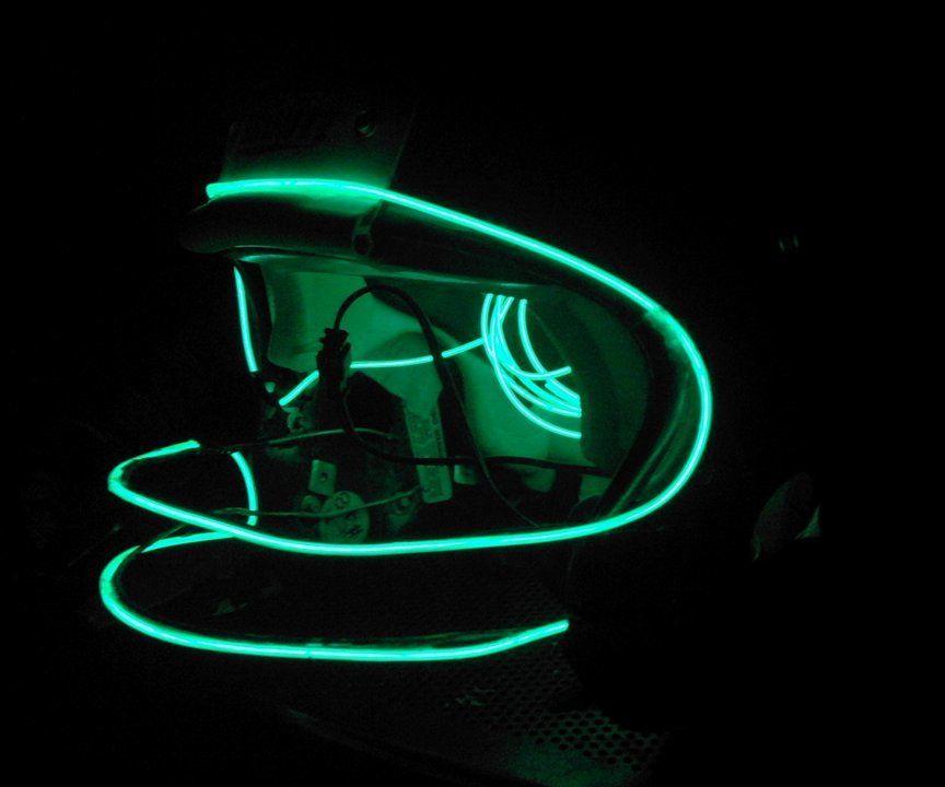 Recycled  Glowing Helmets Design