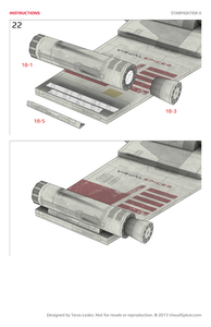 Starfighter-X Star Wars Inspired Paper Model