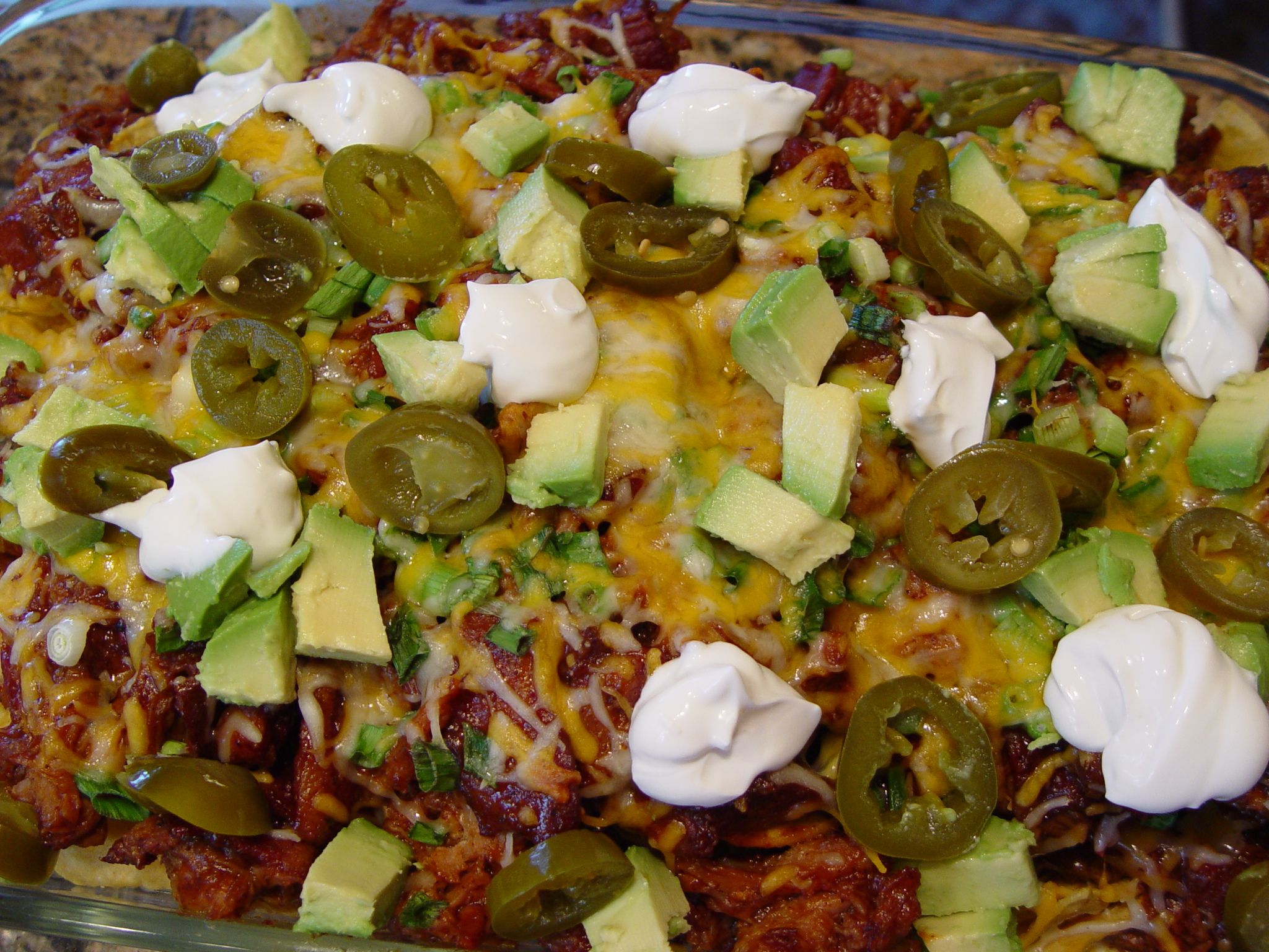 BBQ Bacon and Pulled Pork Nachos
