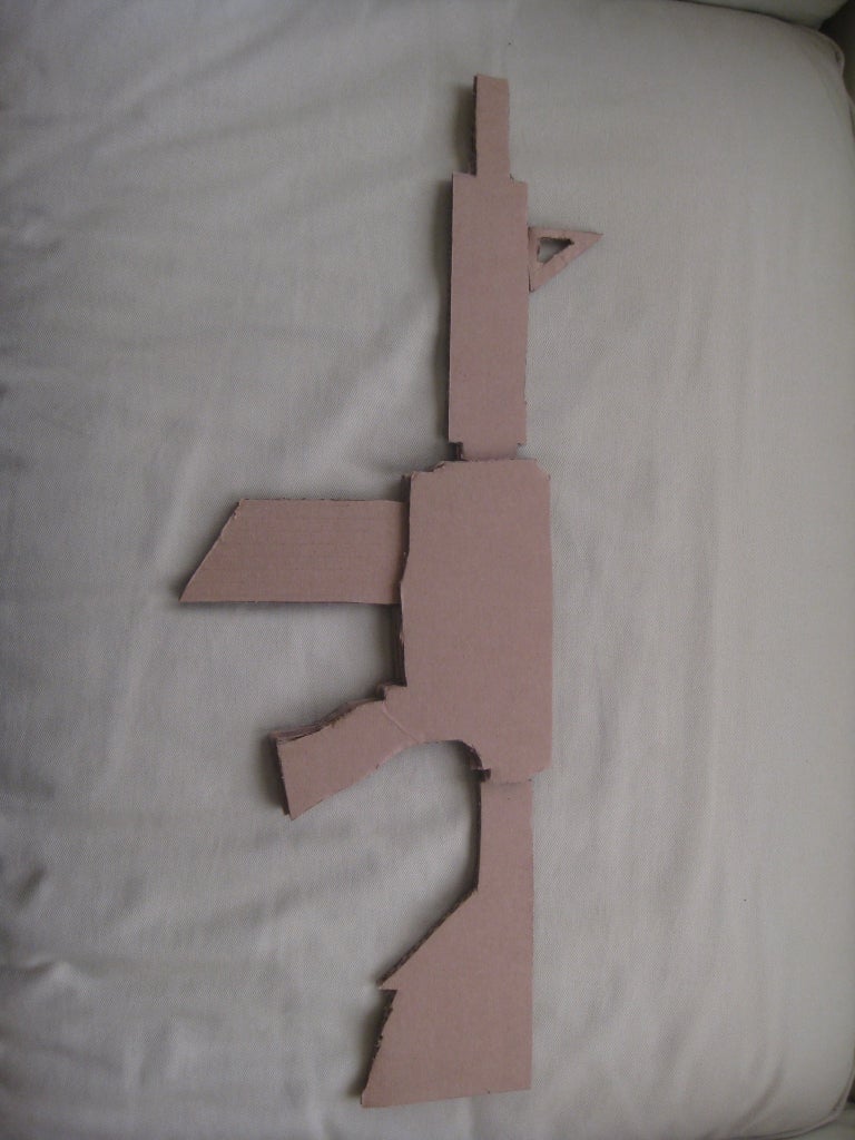 Cardboard Assault Rifle! : 5 Steps - Instructables