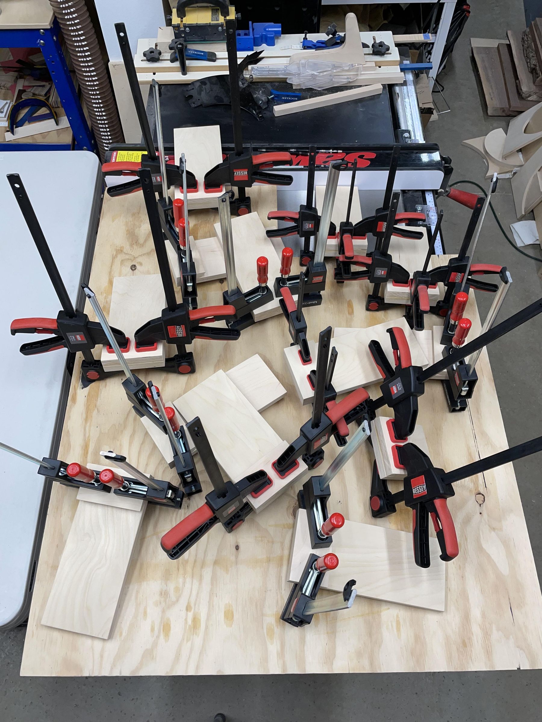 Bessey Clamp Racks With Epoxy Logos 9 Steps (with Pictures