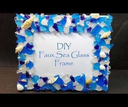 DIY Faux Sea Glass Frame