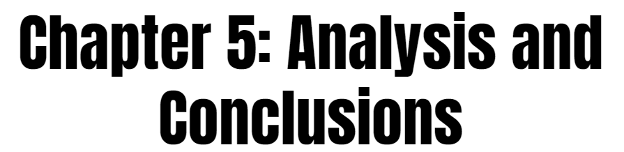 Analysis and Conclusions