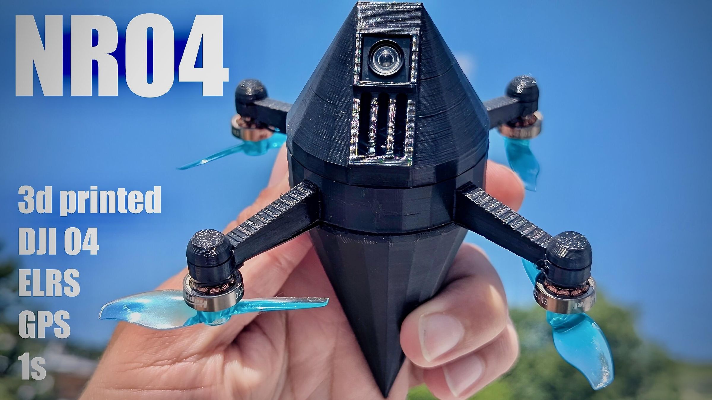 NRO4 - 3d Printed Nano Rocket FPV Drone With DJI O4