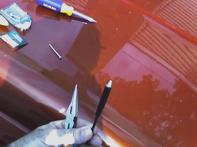 Solder the Bolt Into the Antenna
