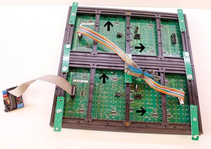 Connect the Scoreboard Unit to the SCOREDUINO-DMD