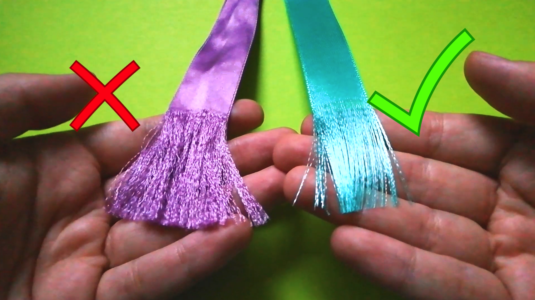 DIY Fake Hair Using Ribbons 6 Steps with Pictures Instructables