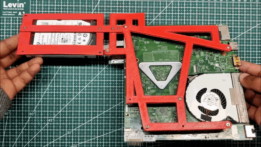 3D Printed Motherboard and Hard Disk Holder