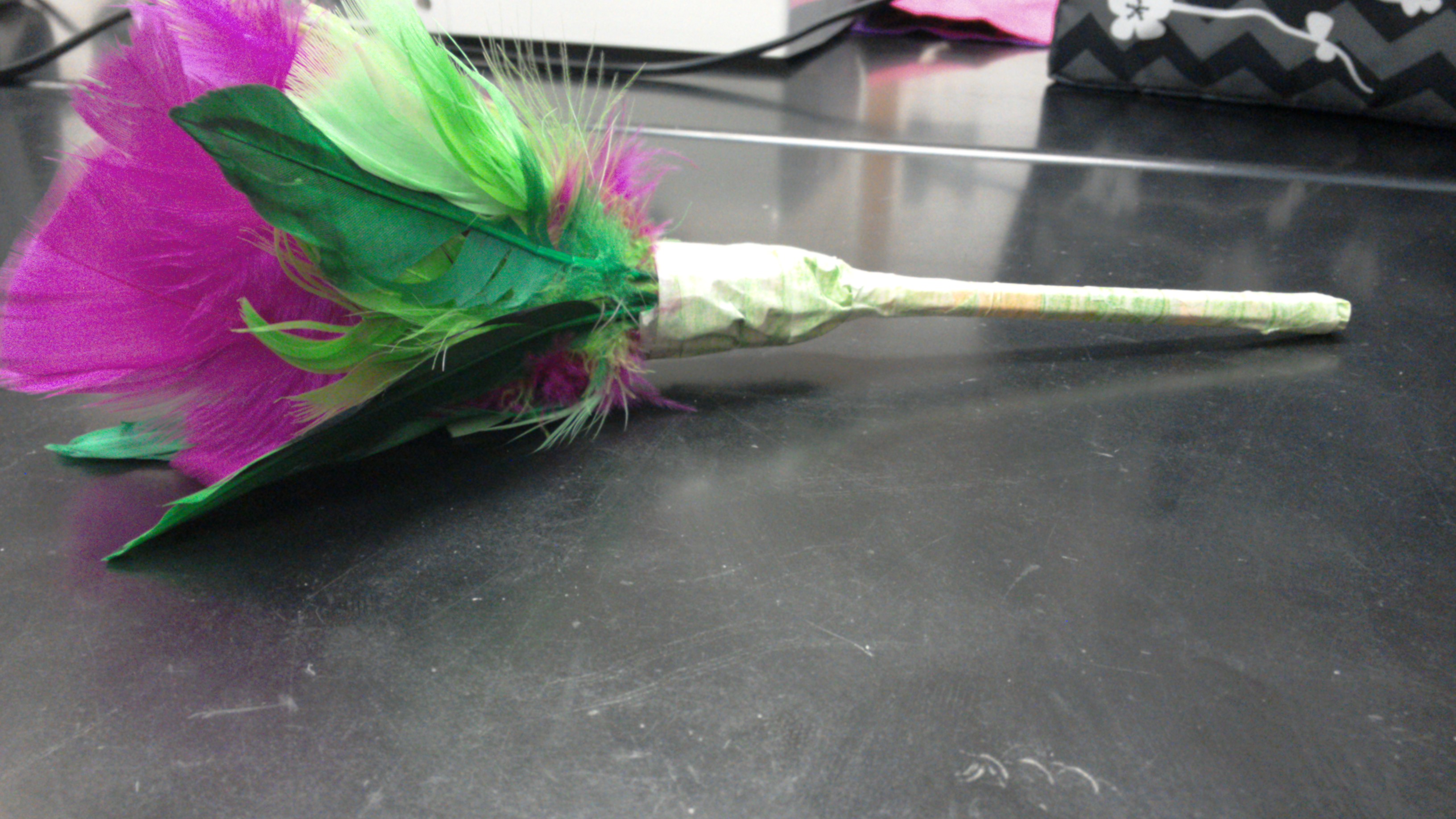 Fake Feather Flower Made by Tracy Li 8 Steps Instructables