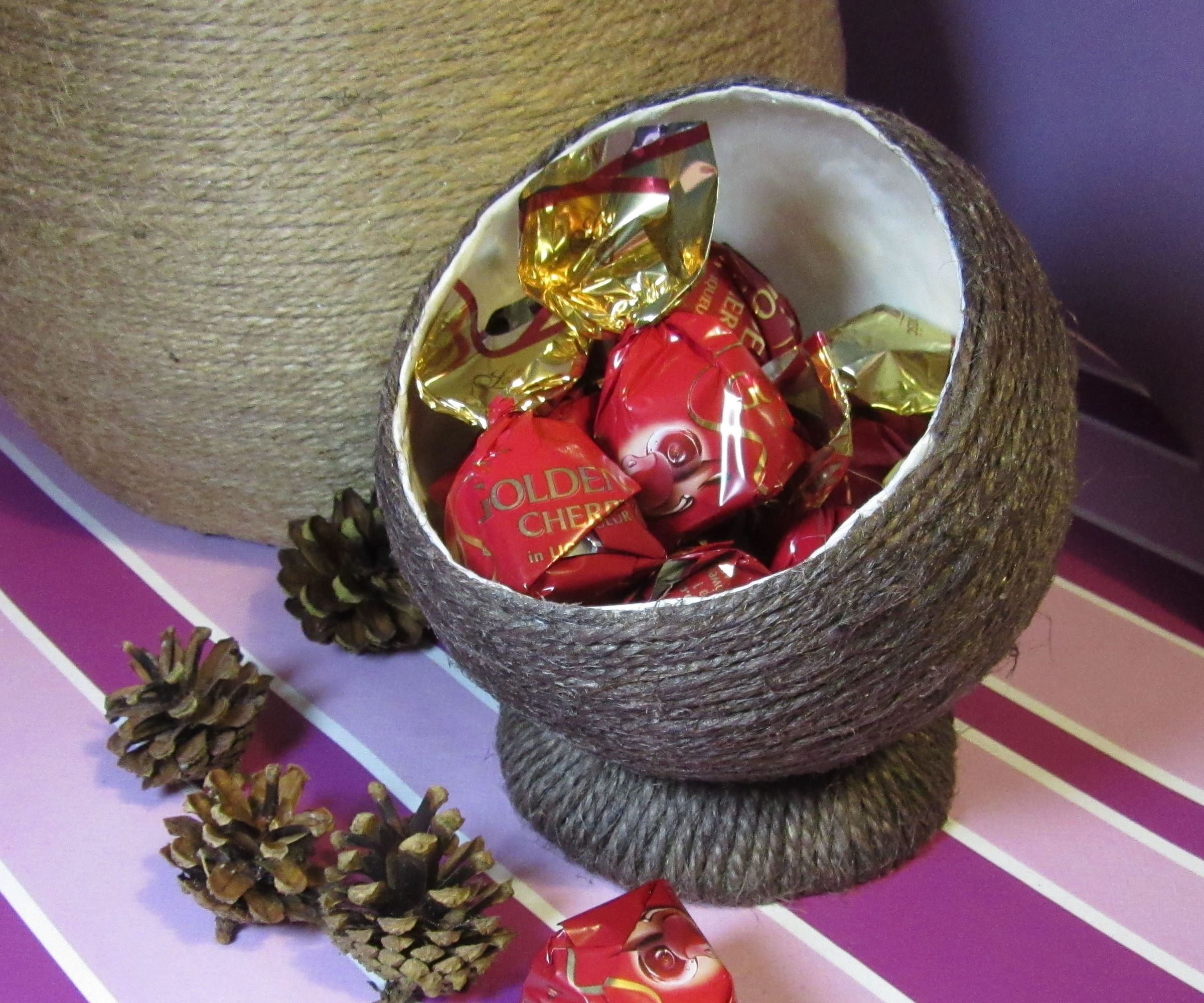 Papier Mache and String Storage Pods