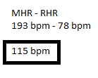 Subtract RHR From MHR