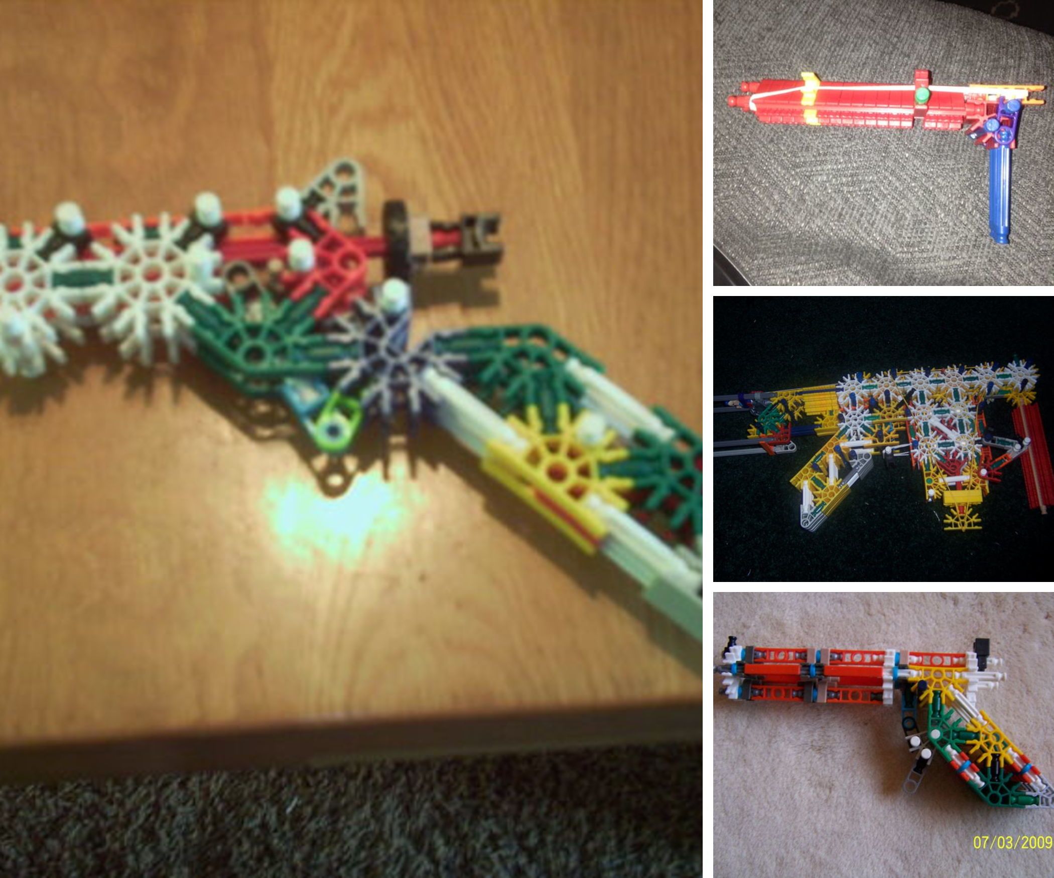 A Collection of Knex Guns