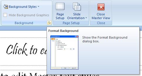 Create a New Background