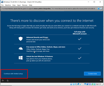 31. Click "continue With Limited Setup" or Connect Now.