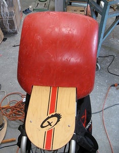 Position the Mothership on the Xtracycle and Trim Excess Material to Achieve Desired Fit.