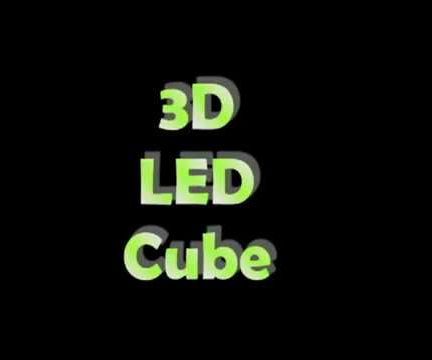 3D LED Cube With Animation to the Music Rhythm