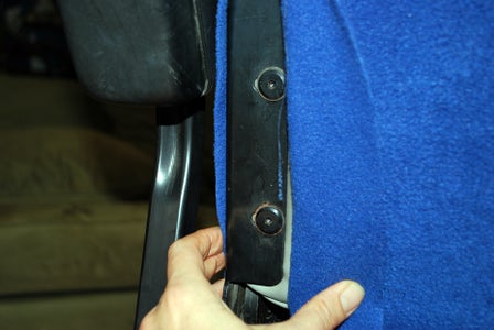Final Pinning and Stitching the Seat Back