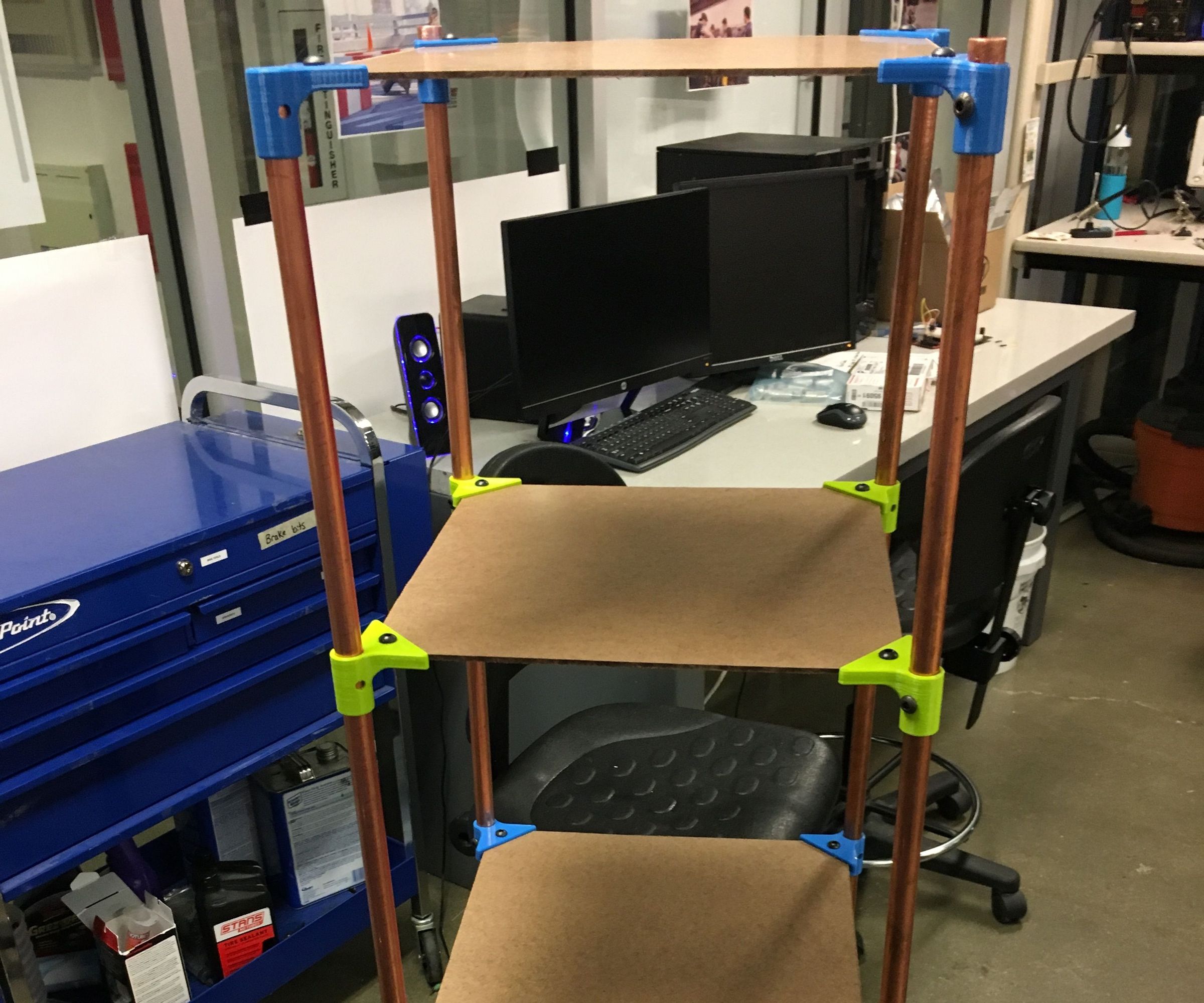 Lightweight, Deconstructable 5' Shelf