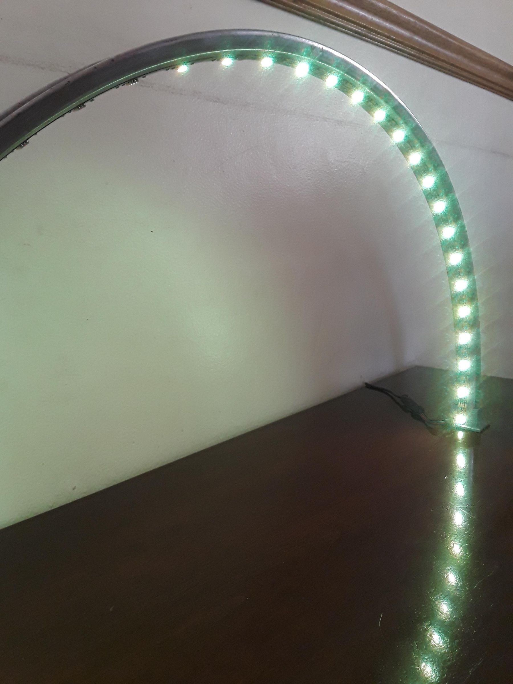 Tabletop Light From a Bike Rim 5 Steps Instructables