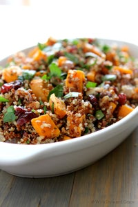 Gluten-free Quinoa With Sweet Potatoes and Dried Cranberry Stuffing