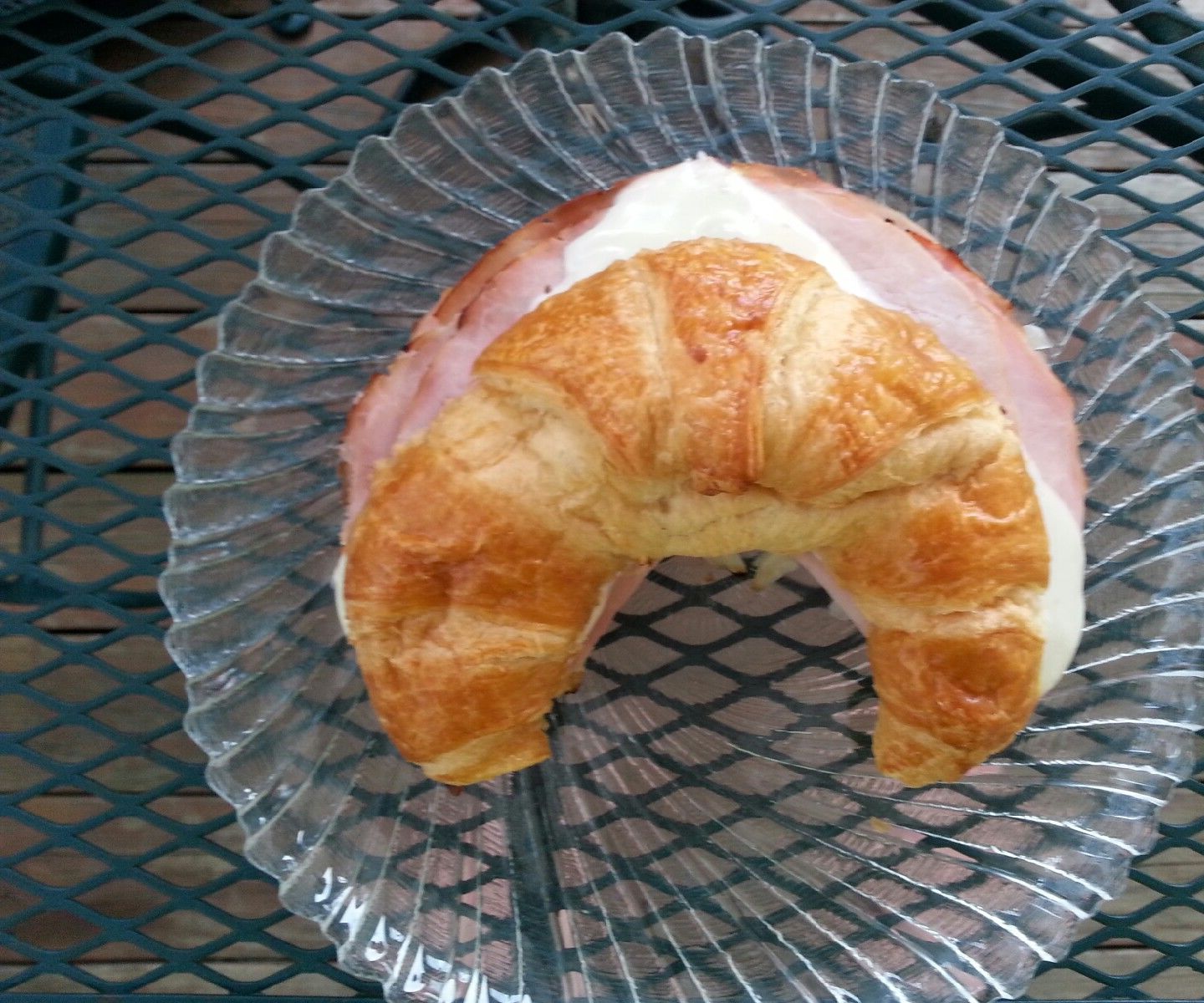 Grilled Ham, Sauerkraut & Swiss Cheese Croissant