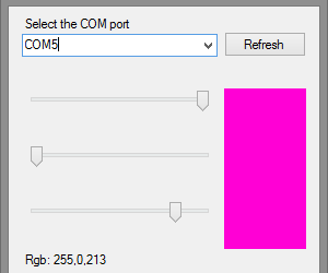 Arduino Rgb controller from Vb.net