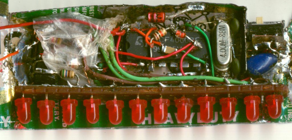 Two Chip Frequency Meter With Binary Readout