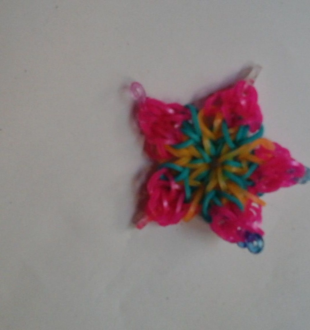 Hibiscus flower loom charm