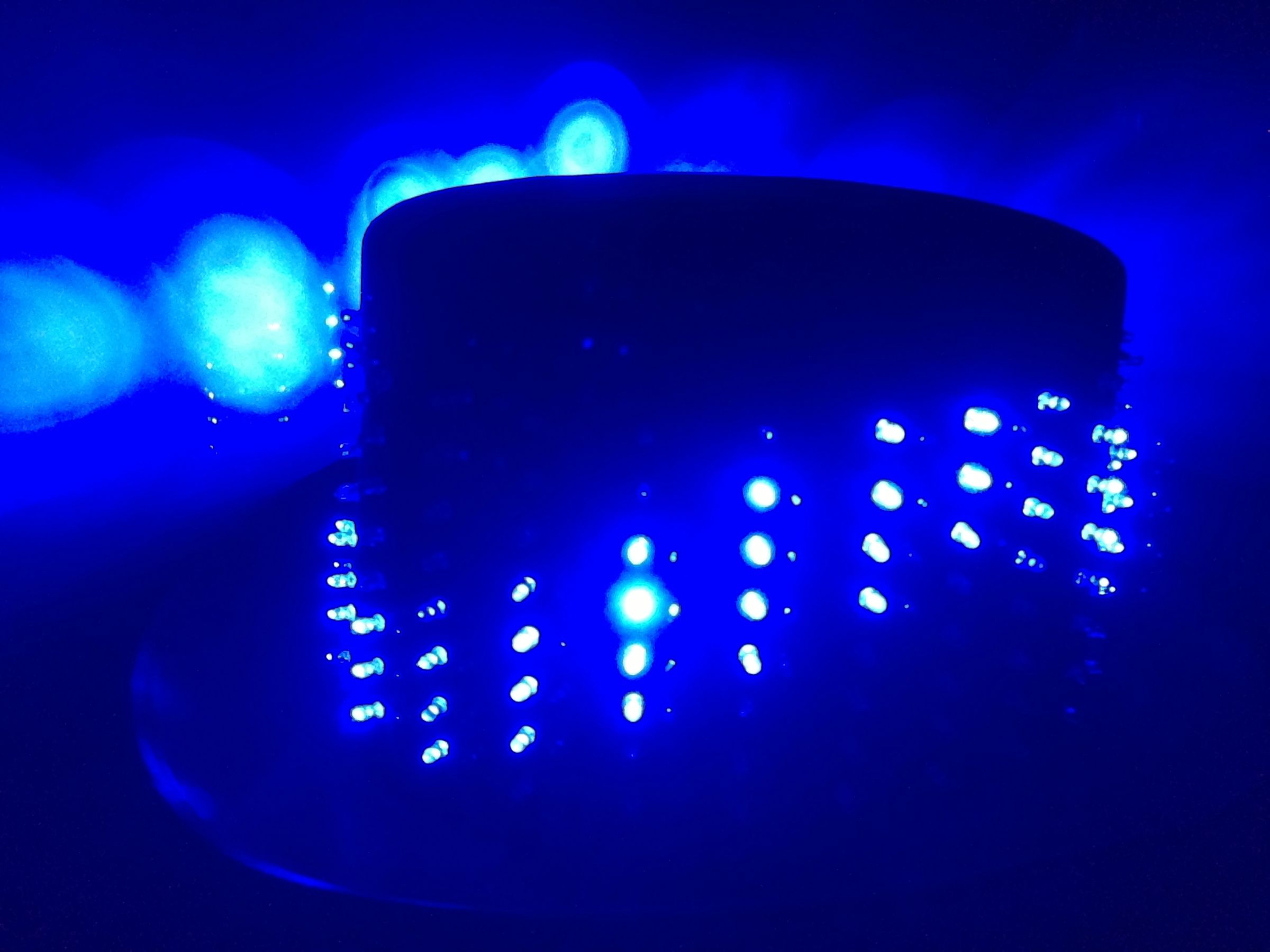 25x8 LED Hat, for parties and other useful things